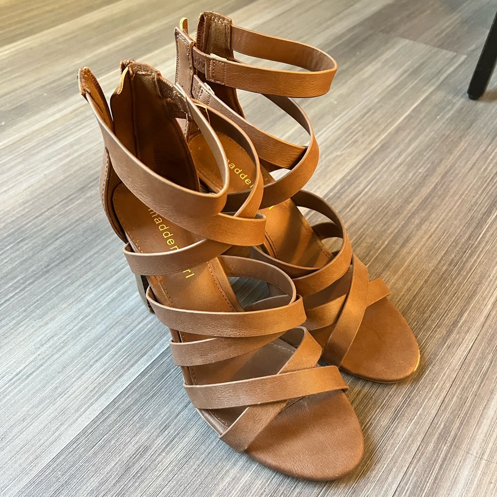 Madden Girl strapped block heel sandal